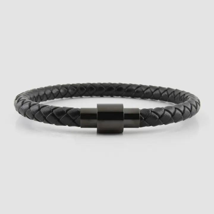 Unisex Handcrafted Braided Genuine Leather Bracelet