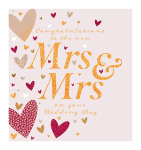 Congratulations Mrs and Mrs Card