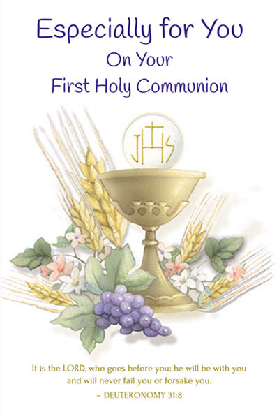 Especially for You On Your First Holy Communion Card