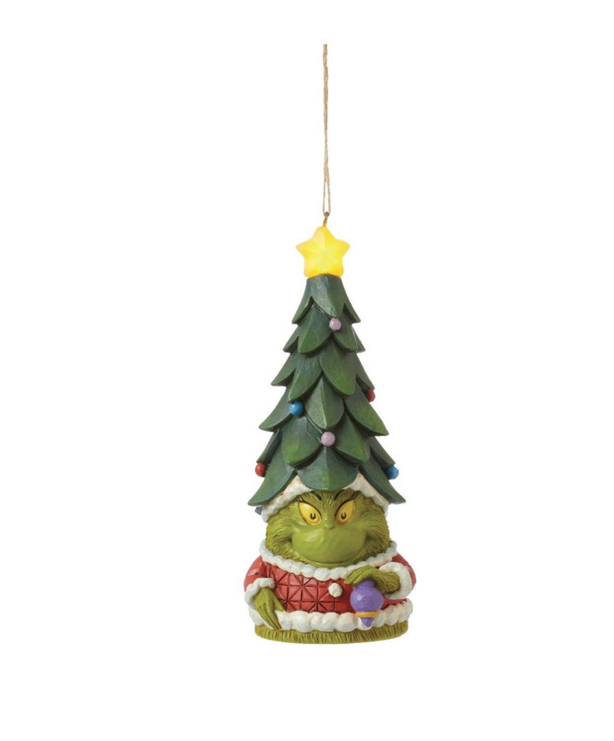 Grinch Gnome with Tree Hat Light Up