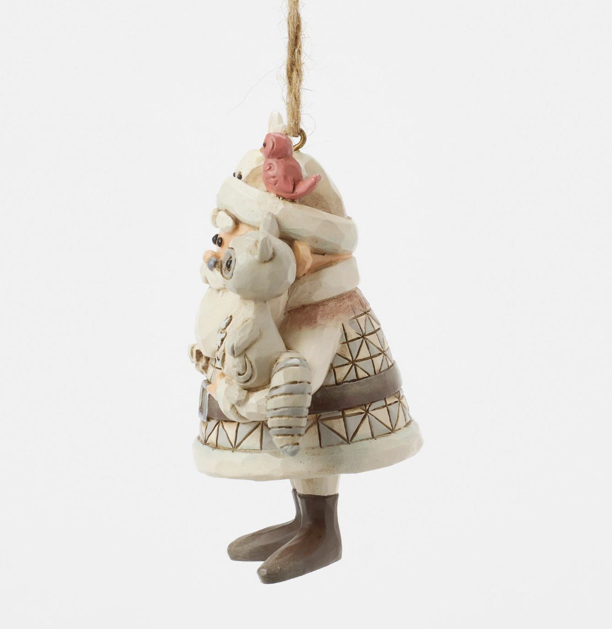 Woodland Santa with Animals Ornament
