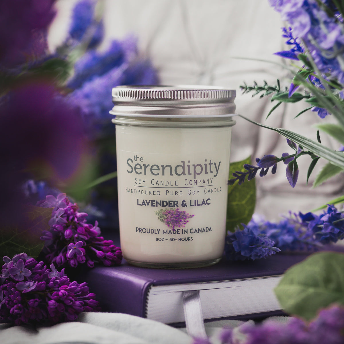 Lavender & Lilac 8oz Candle Jar