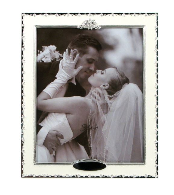 8x10 Frame Silver with White