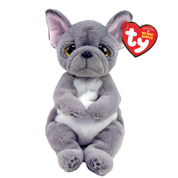 TY Gray French Bulldog Plush Toy - Wilfred