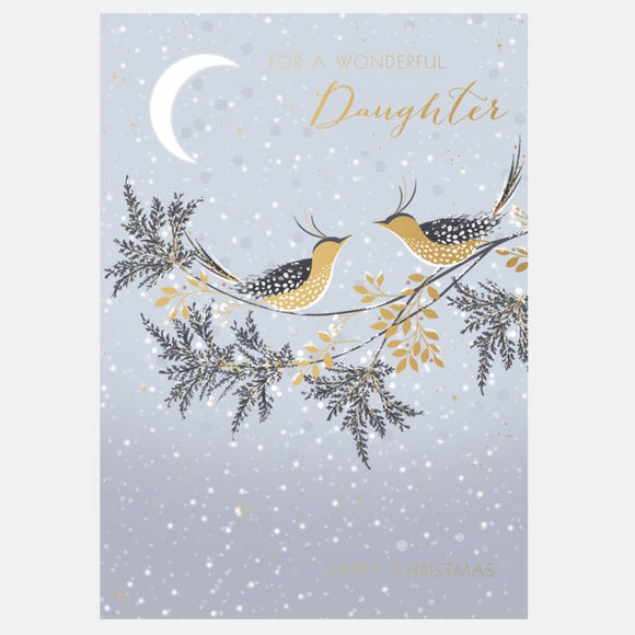 For a Wonderful Daughter Christmas Card