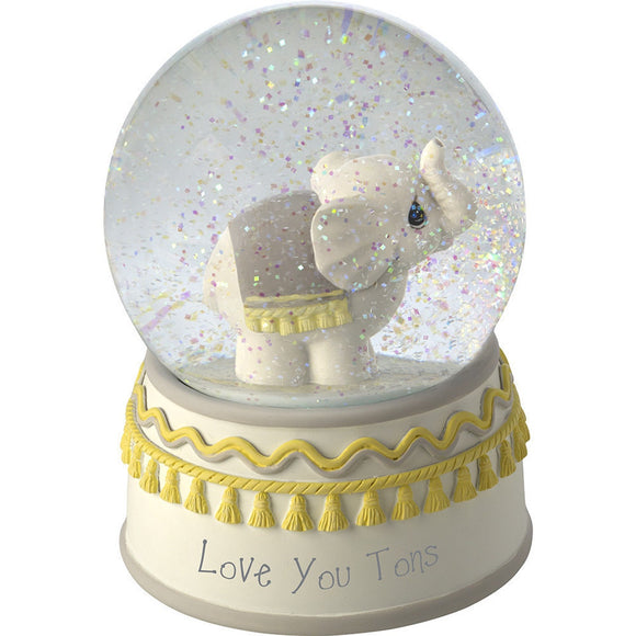 Precious Moments Love You Tons, Elephant Musical Snow Globe, Resin/Glass