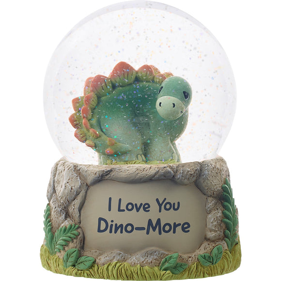 Precious Moments I Love You Dino-More Musical Snow Globe