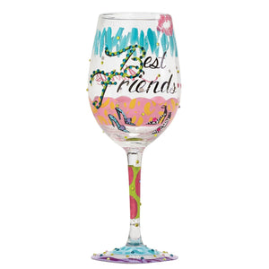 "Best Friends Always" Wine Glass