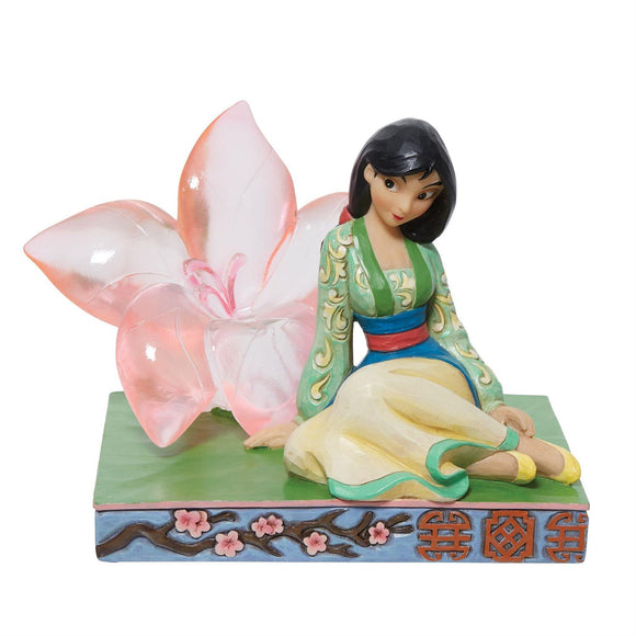 Mulan Clear Resin Cherry Blossom Figurine