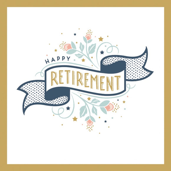 Large Happy Retirement Card