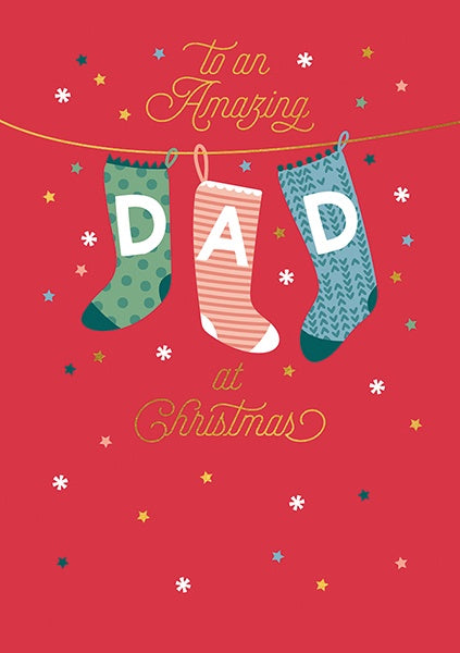 To An Amazing Dad Christmas Card