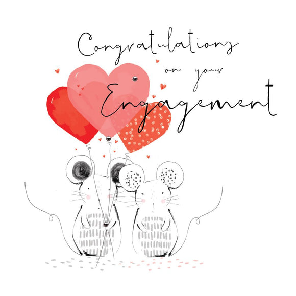 Congratulations on your Engagement Mouse Card