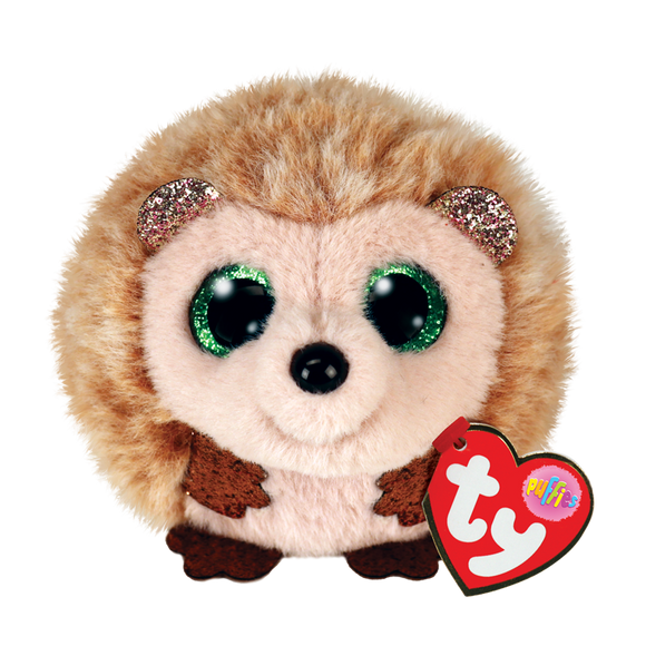 TY Plushie-Hazel Brown Hedgehog Plush Ball