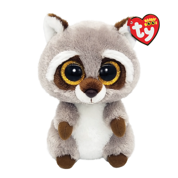 TY Brown Raccoon Plush Toy - Oakie