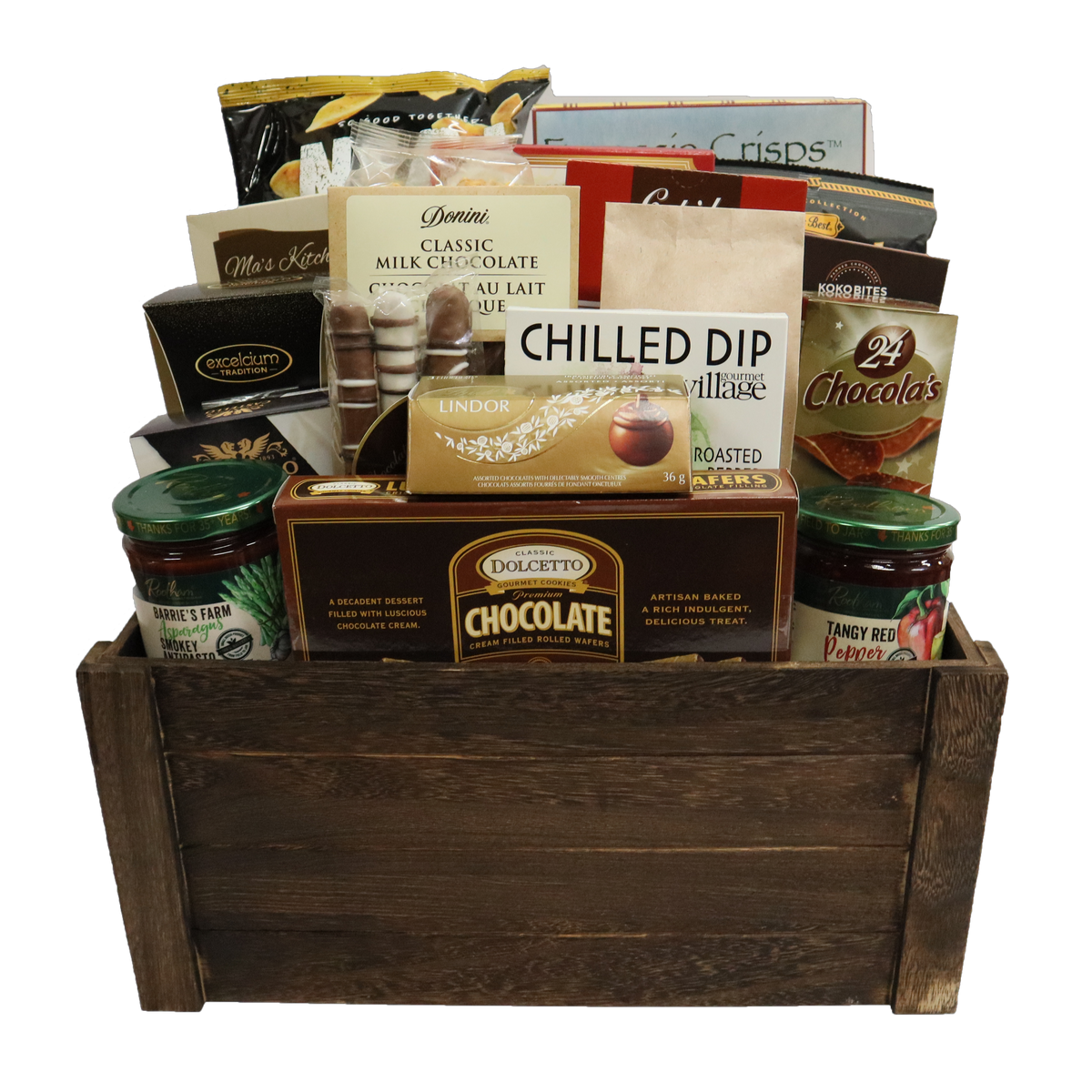 Soiree Gourmet Crate Gift Basket Basketique