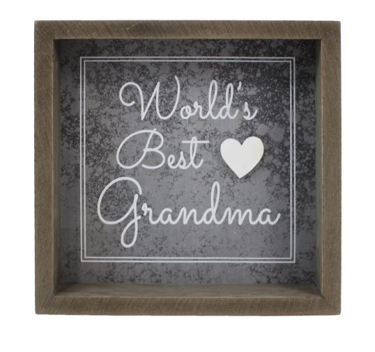 World's Best Grandma Box Sign