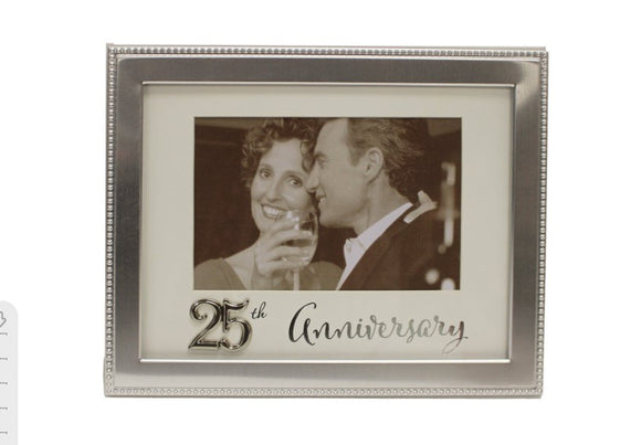 4x6 - Silver 25th Anniversary Frame