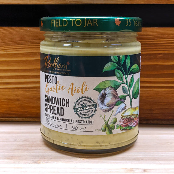 Rootham - Pesto Garlic Aioli Sandwich Spread 250 ml