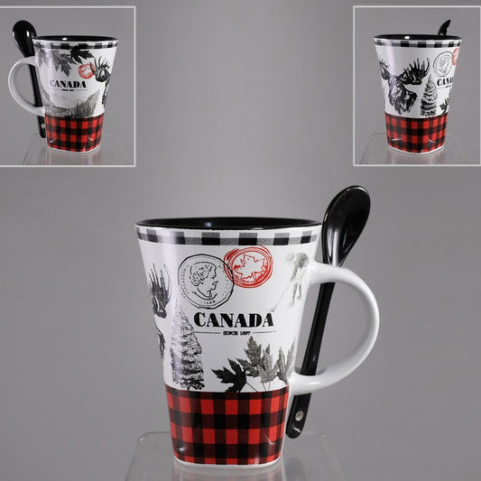Canada  14oz Mug w/ Spoon