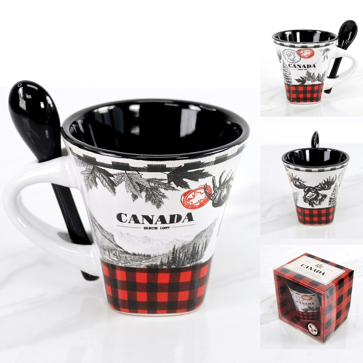 CANADA 4oz ESPRESSO CUP w/Spoon