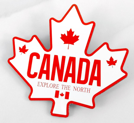 Canada "Explore the North" Maple Leaf Magnet