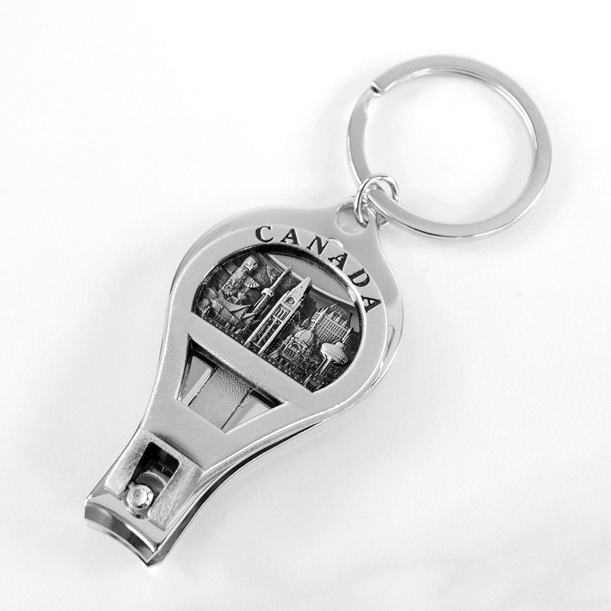 CANADA SILVER NAIL CLIPPER KEYCHAIN