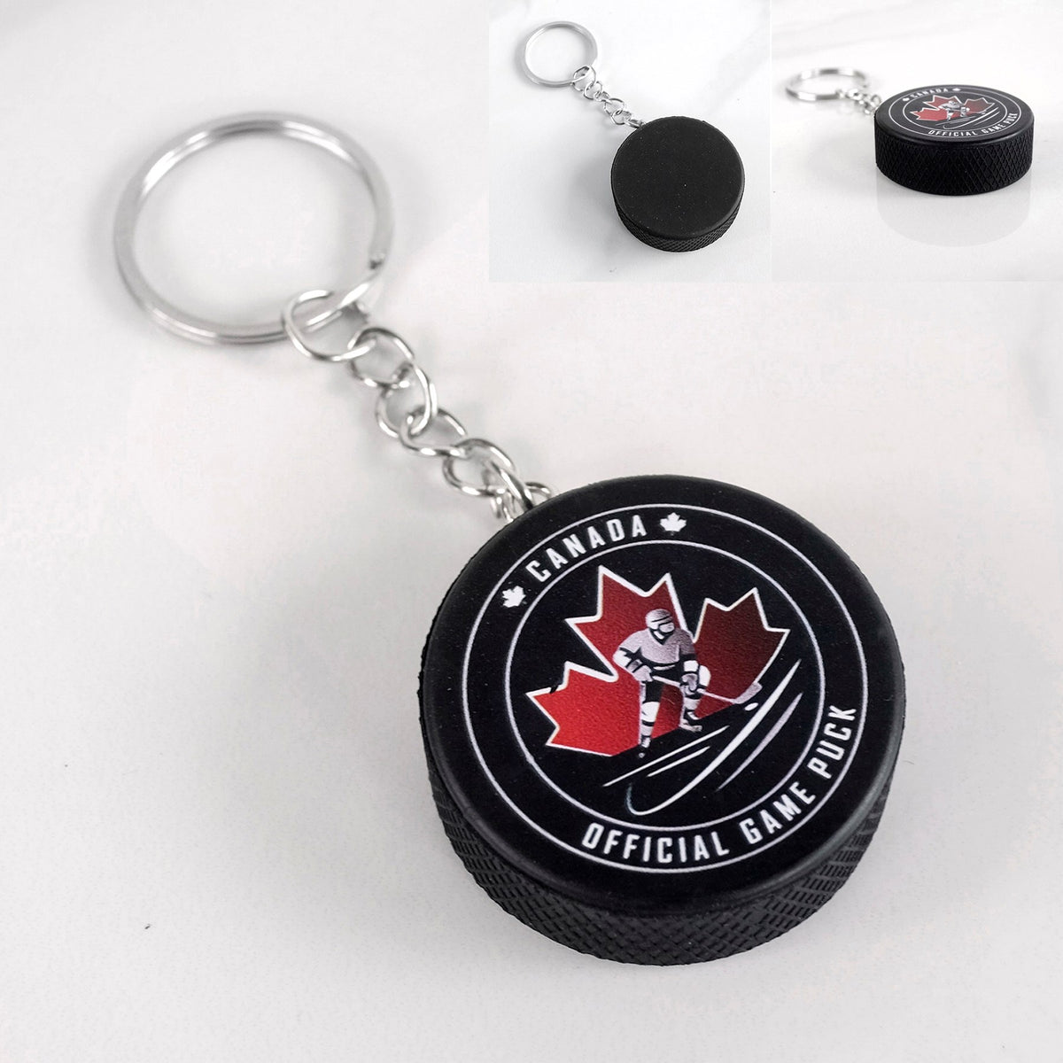 CANADA KEYCHAIN HOCKEY PUCK