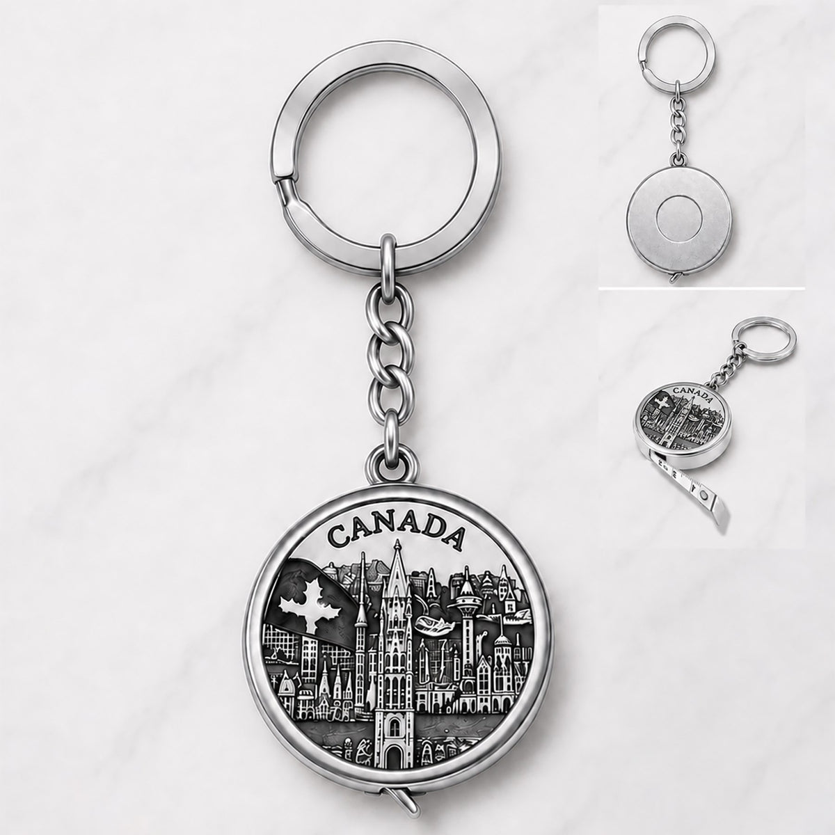 CDA PEWTER MEASURING TAPE KEYCHAIN