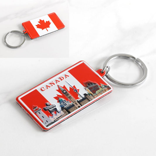 CANADA 2-SIDE LICENSE PLT KEYCHAIN
