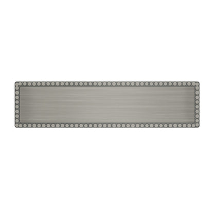 Pewter Beaded Plate - 3" x 3/4"