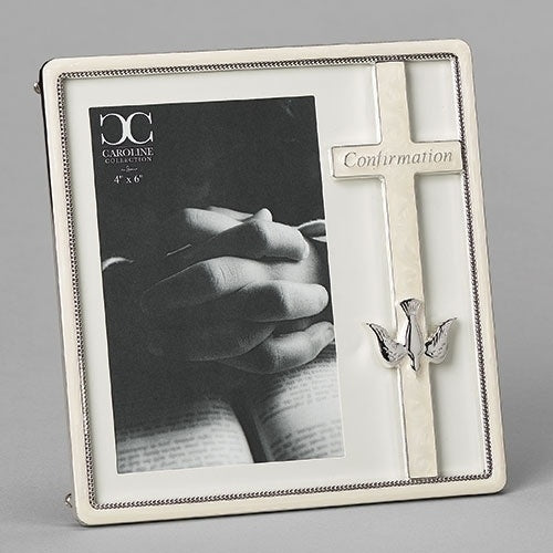 4x6 Confirmation Frame w/ Cross & Dove