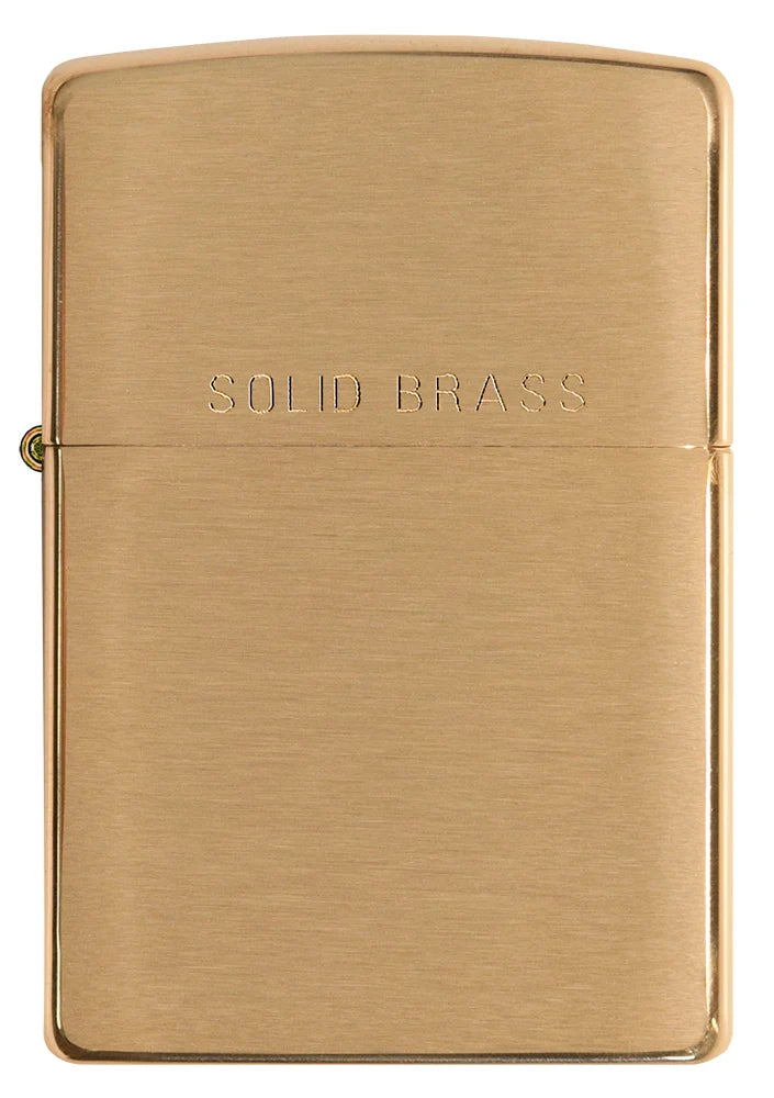 Regular Brushed Finish Brass WO/ SB Zippo Lighter
