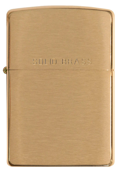 Regular Brushed Finish Brass WO/ SB Zippo Lighter