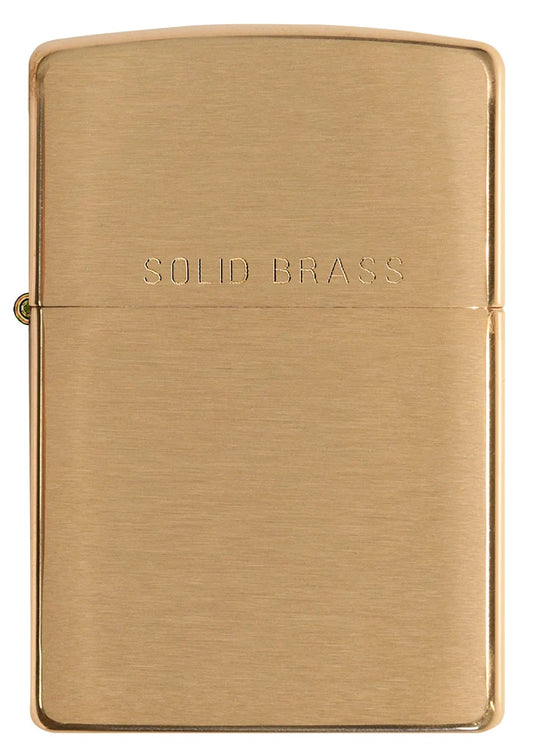 Regular Brushed Finish Brass WO/ SB Zippo Lighter