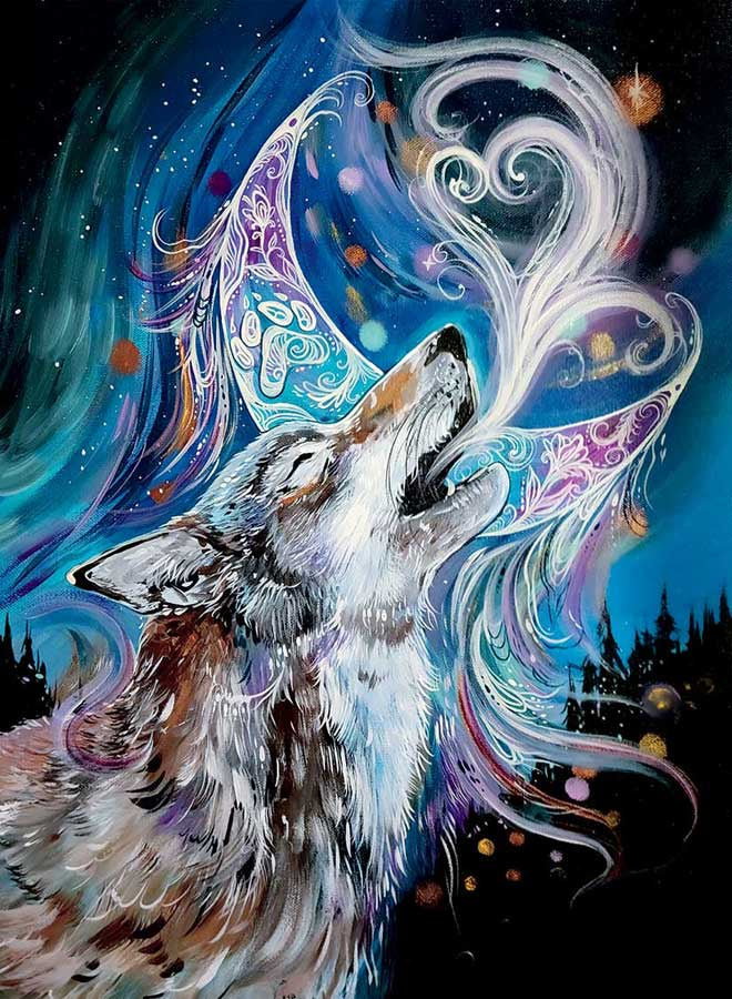 Wolf Moon Magnet