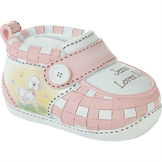 Jesus Loves Me Pink Bank