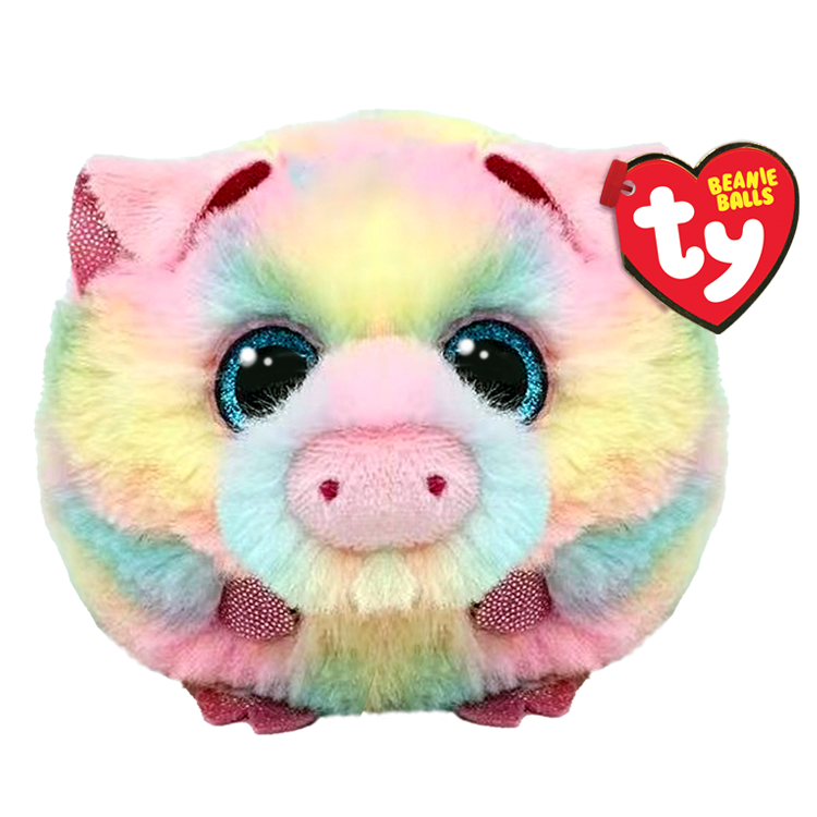 TY Plushie-Pigasso Pig Pastel Beanie Balls