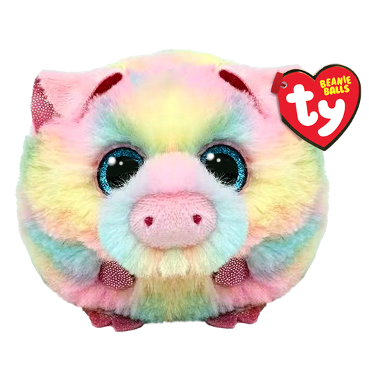 TY Plushie-Pigasso Pig Pastel Beanie Balls