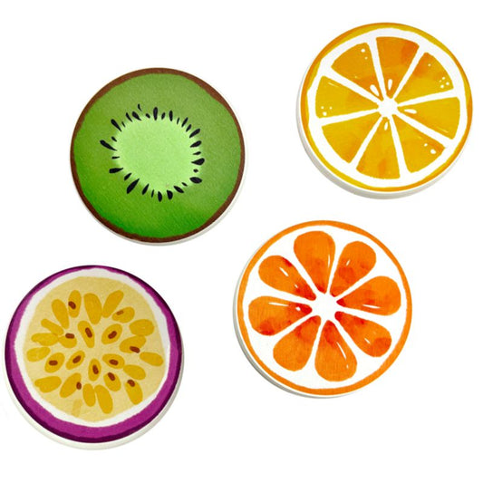 FRUITY Coasters - set of 4