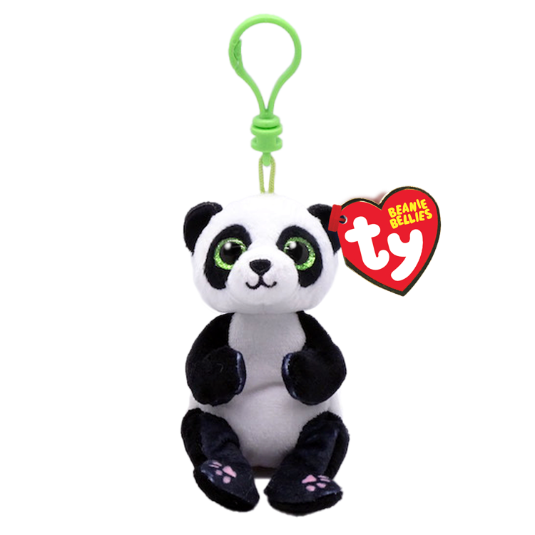 TY Beanie Clip Black & White Panda - Ying