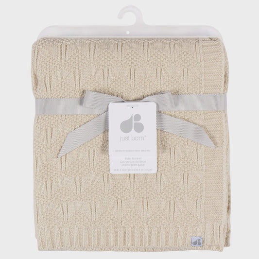 Tan Sweater Knit Blanket