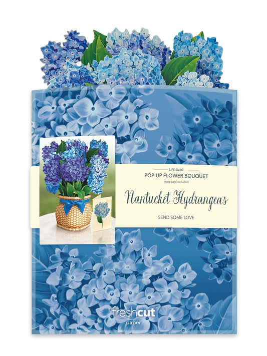 Nantucket Hydrangea Pop-Up Card - Large