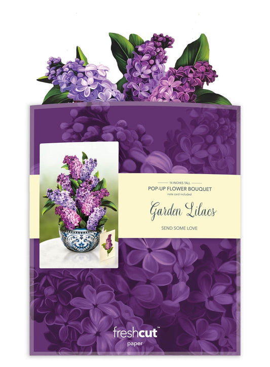 Garden Lilacs Pop-Up Card - Large