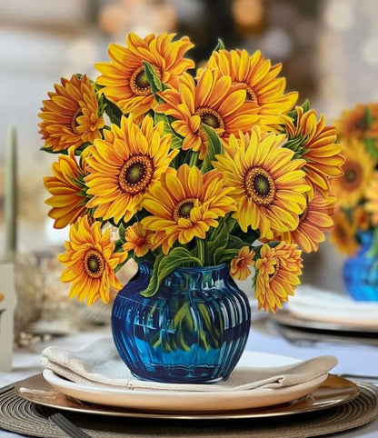 Sunflowers Pop-Up Card - Large