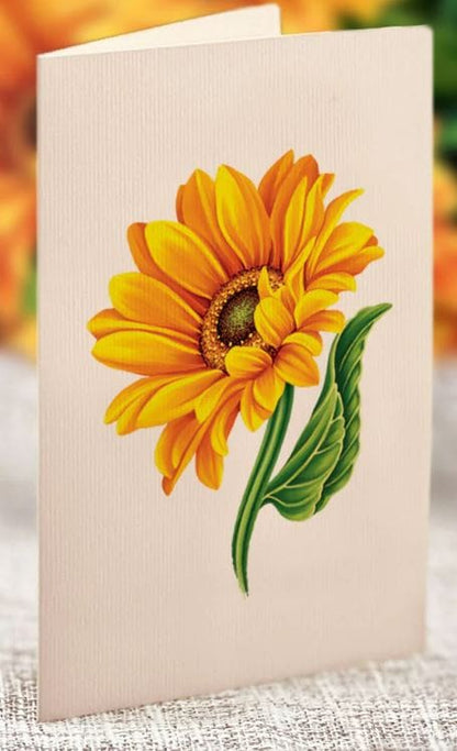 Sunflowers Pop-Up Card - Large