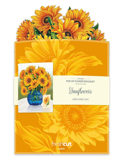 Sunflowers Pop-Up Card - Large