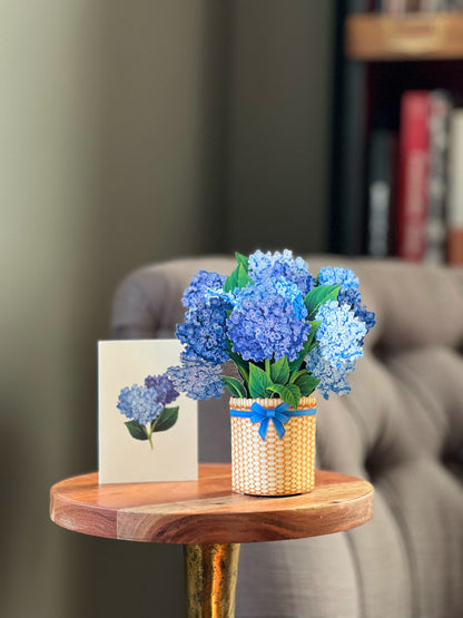 Nantucket Hydrangea Mini Pop-Up Card