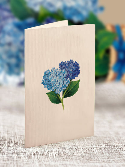 Nantucket Hydrangea Mini Pop-Up Card