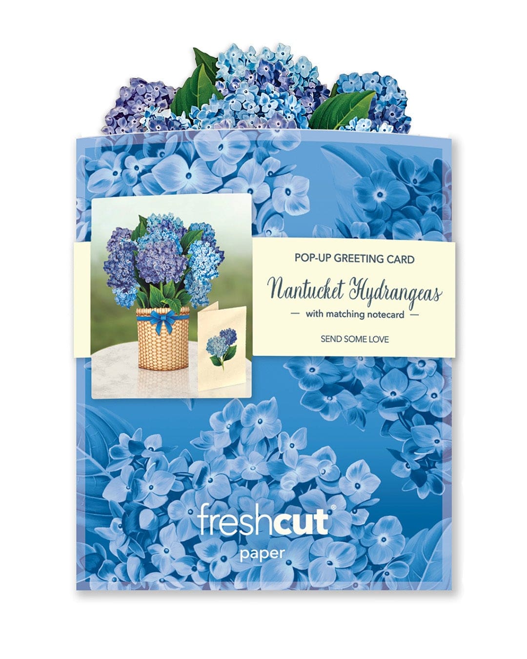 Nantucket Hydrangea Mini Pop-Up Card