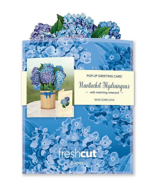 Nantucket Hydrangea Mini Pop-Up Card